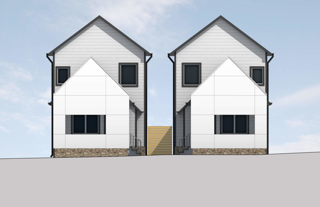 Front elevation design renderings