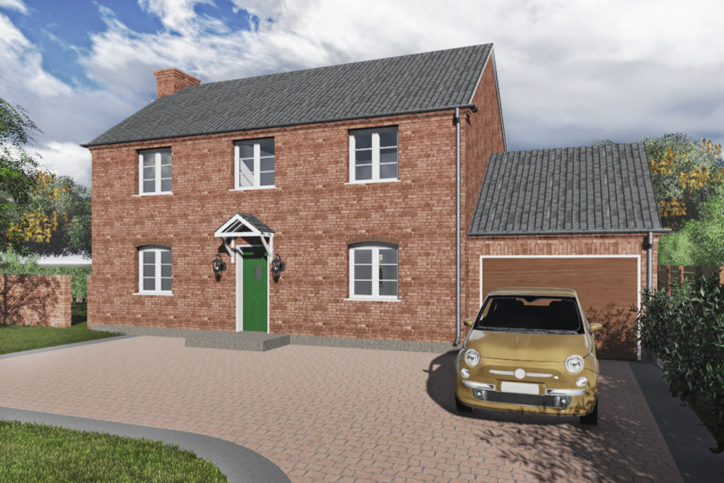 A New Traditional Brick House in Shropshire, England
