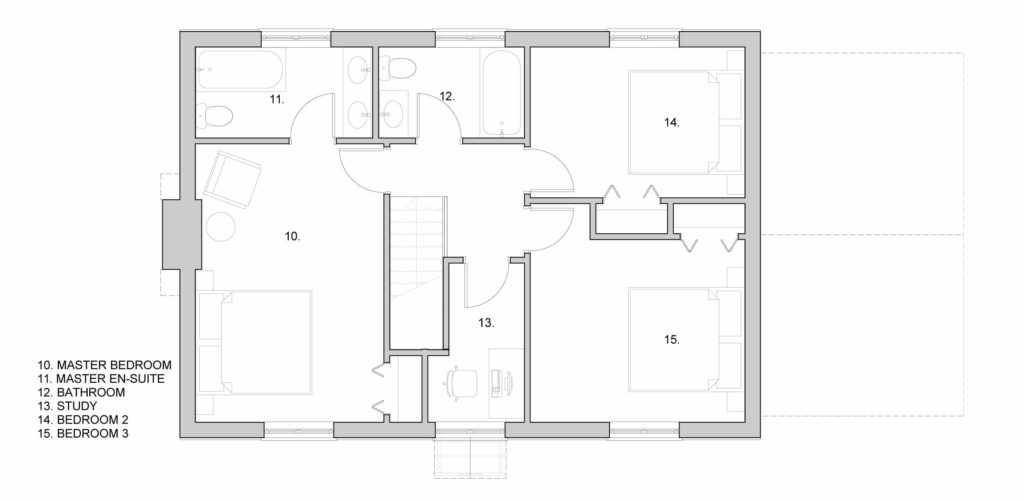 New Traditional Brick House: Ground Floor Plan